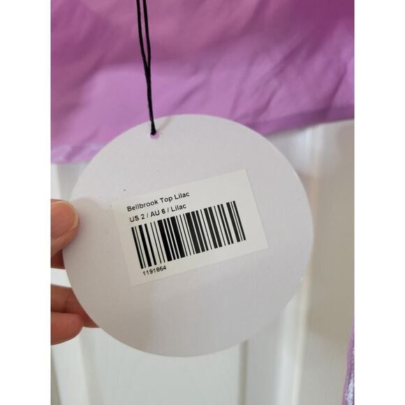 Princess polly Bellbrook top lilac US 2 NWT - Picture 9 of 10